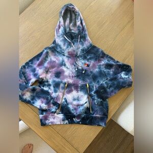 AVIATOR NATION NINJA PULLOVER HOODIE - TIE DYE PURPLE & BLUE